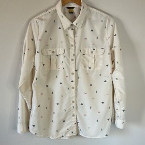 Light weight Eddie Bauer technical hiking shirt, size L